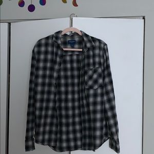 black and white flannel